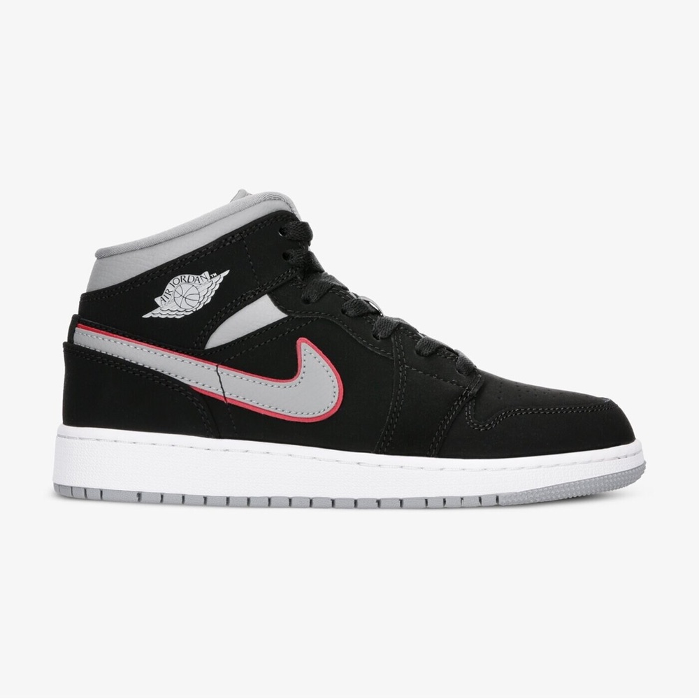 Nike Air Jordan 1 Boy's Black and Gray Sneakers size 7Y (women’s size 8.5)